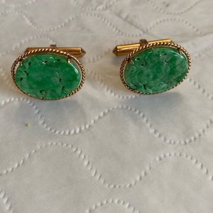 Vintage 1950’s Jade Cufflinks
